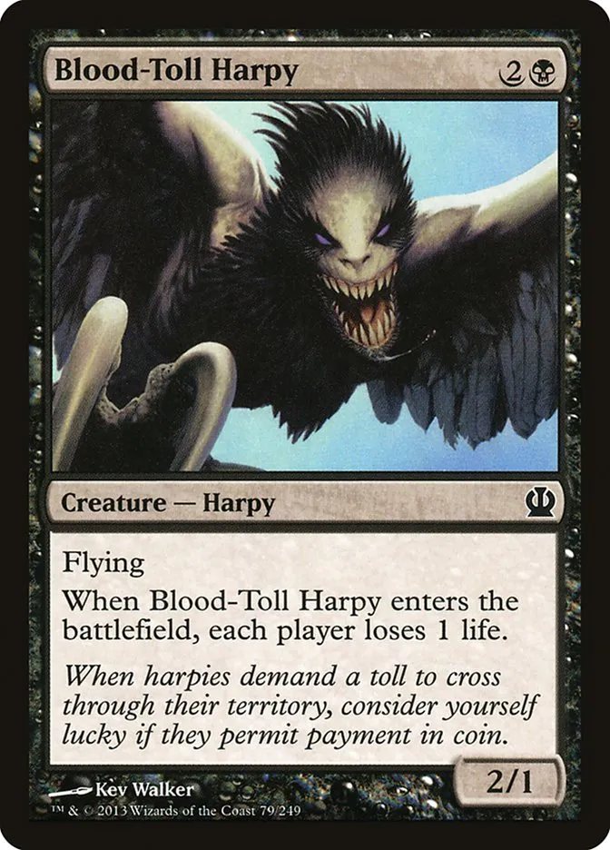 Blood-Toll Harpy Front Face
