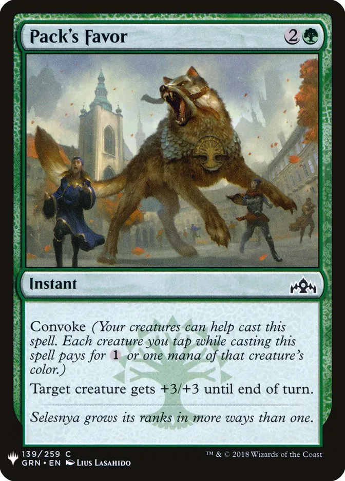 Pack's Favor Front Face
