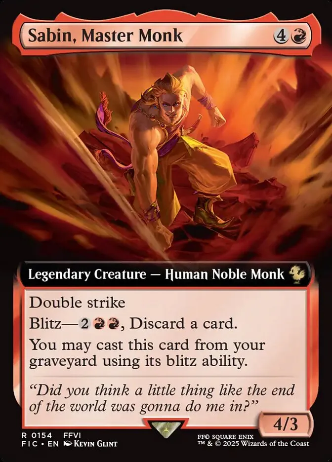 Sabin, Master Monk
