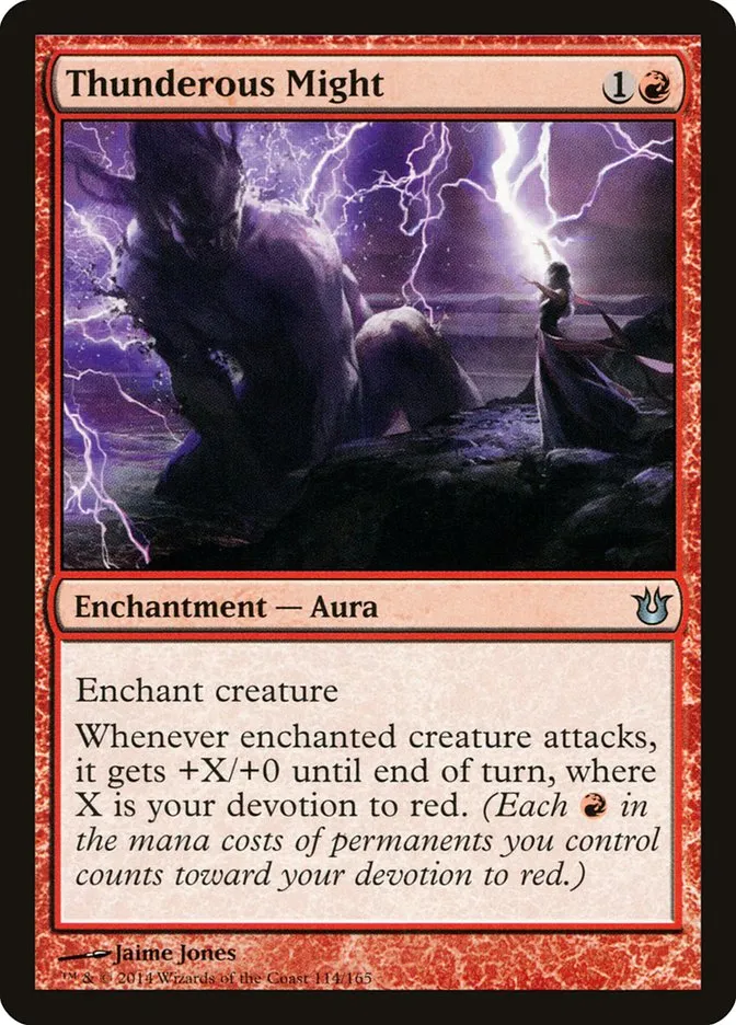 Thunderous Might Front Face