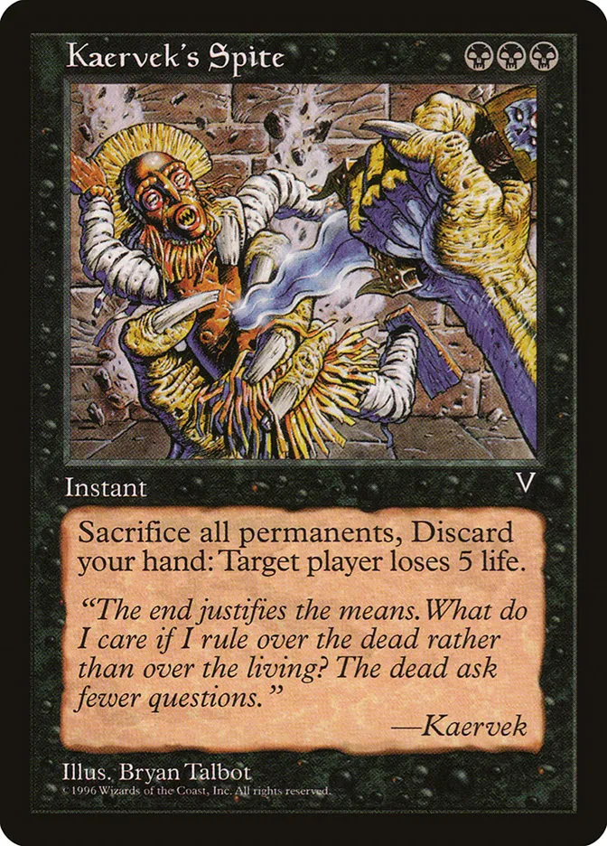 Kaervek's Spite Front Face