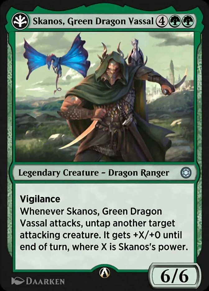 Skanos, Green Dragon Vassal Front Face