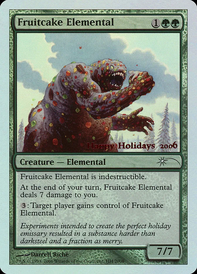 Fruitcake Elemental Front Face