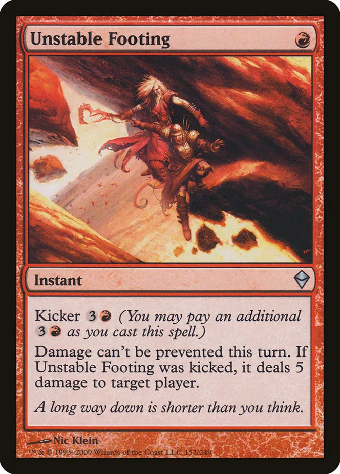 Unstable Footing Front Face