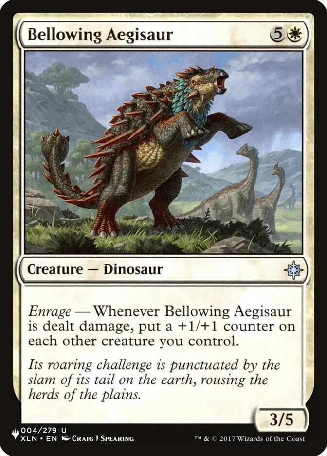 Bellowing Aegisaur Front Face