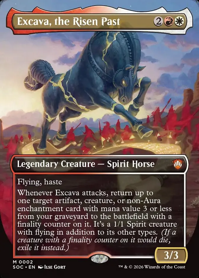 Excava, the Risen Past Front Face