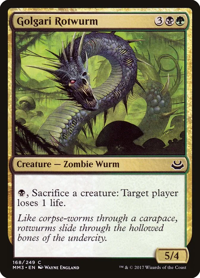 Golgari Rotwurm Front Face
