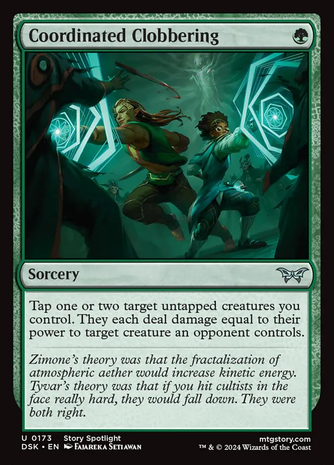 Coordinated Clobbering Front Face