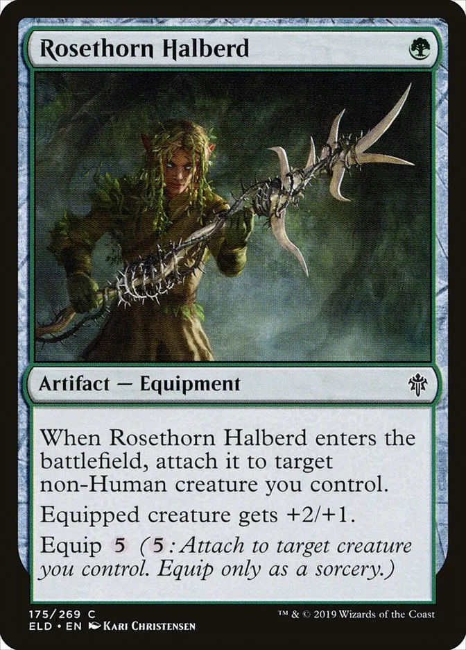 Rosethorn Halberd Front Face
