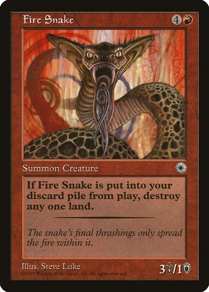 Fire Snake Front Face
