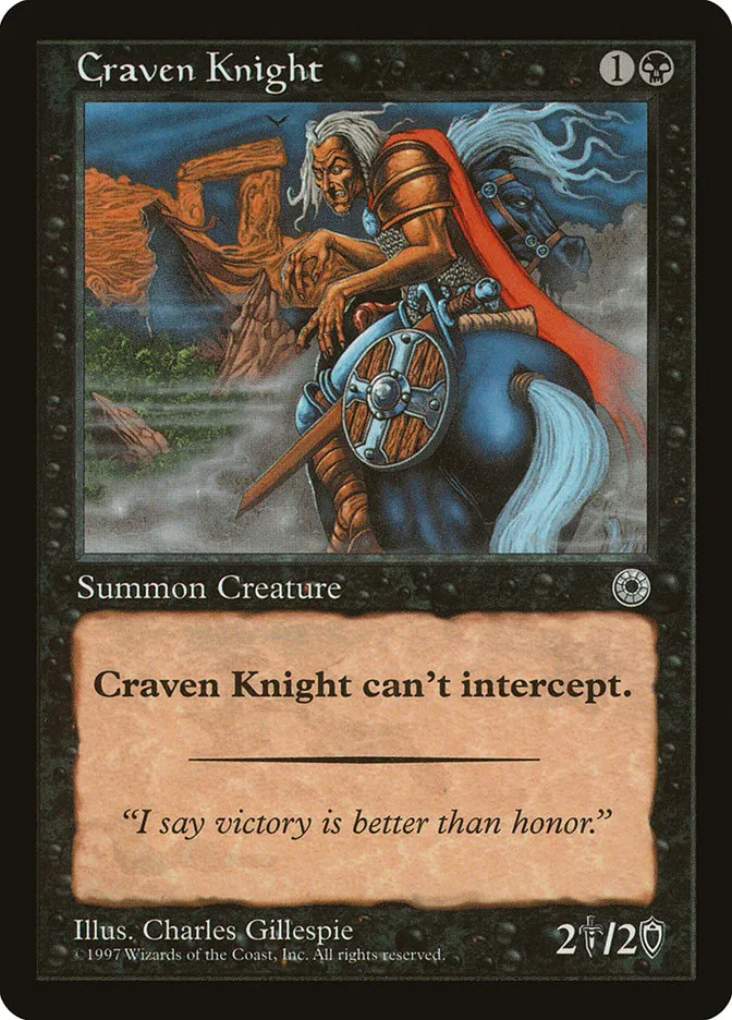 Craven Knight Front Face