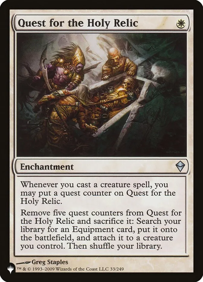 Quest for the Holy Relic Front Face