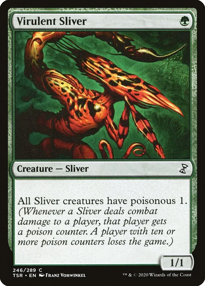 Virulent Sliver Front Face