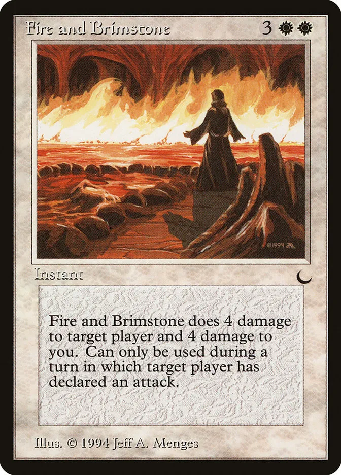 Fire and Brimstone Front Face