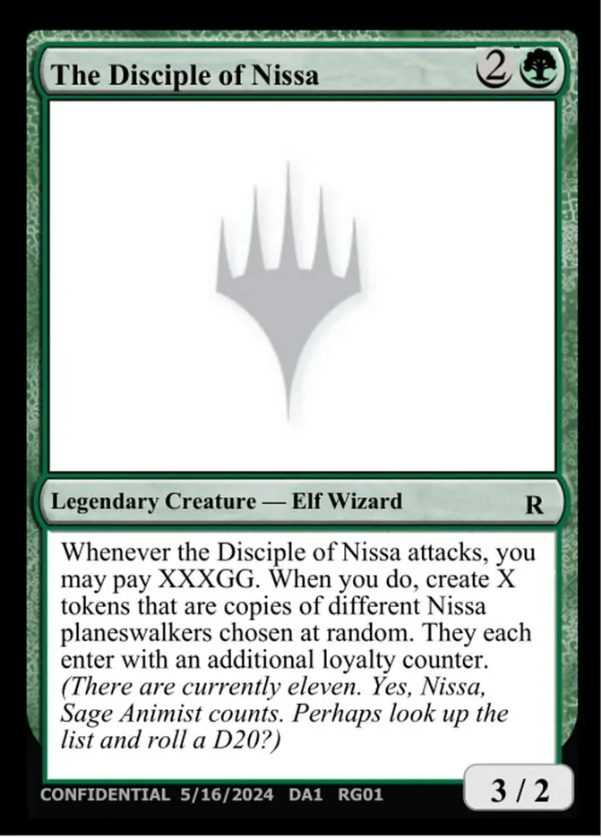 The Disciple of Nissa Front Face