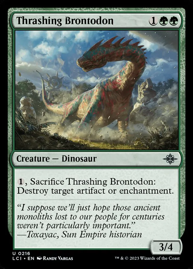 Thrashing Brontodon Front Face