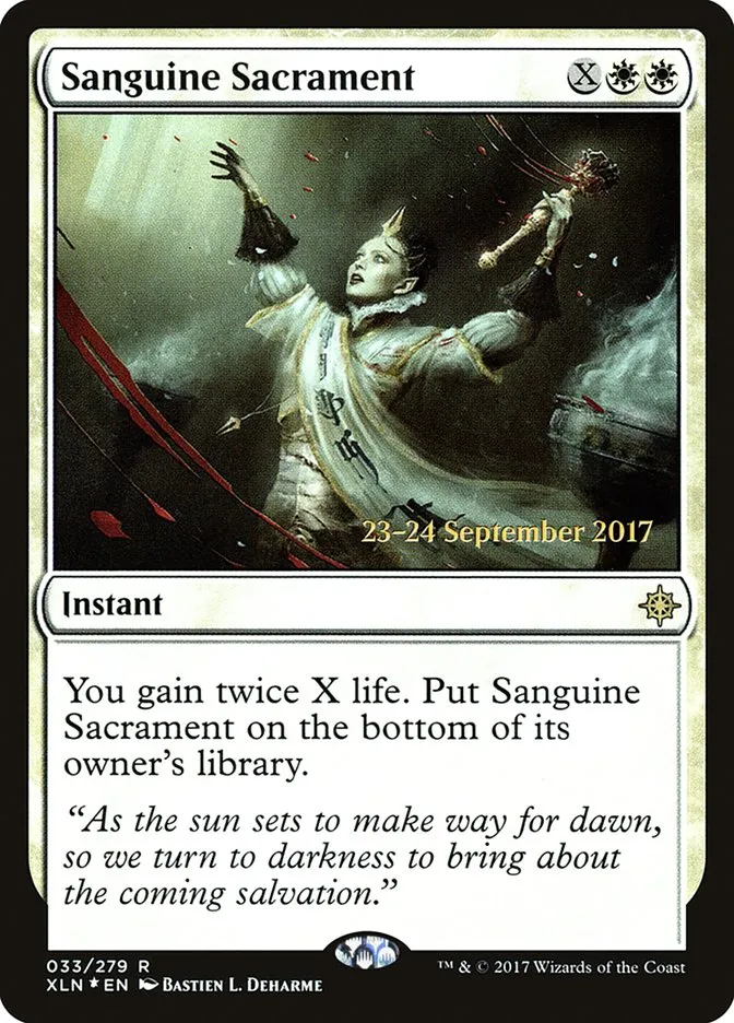 Sanguine Sacrament Front Face