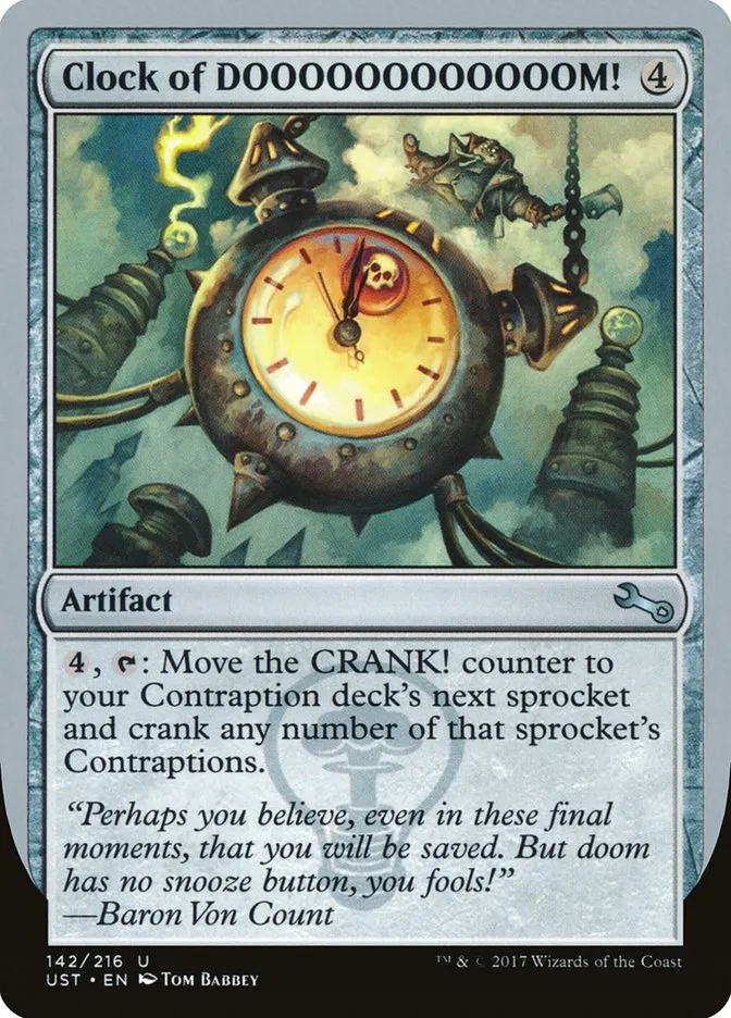 Clock of DOOOOOOOOOOOOM! Front Face