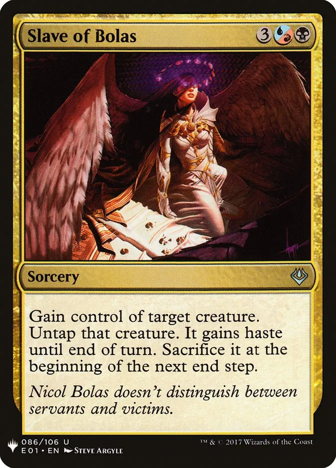 Slave of Bolas Front Face