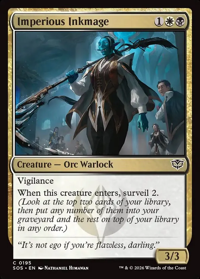 Imperious Inkmage Front Face
