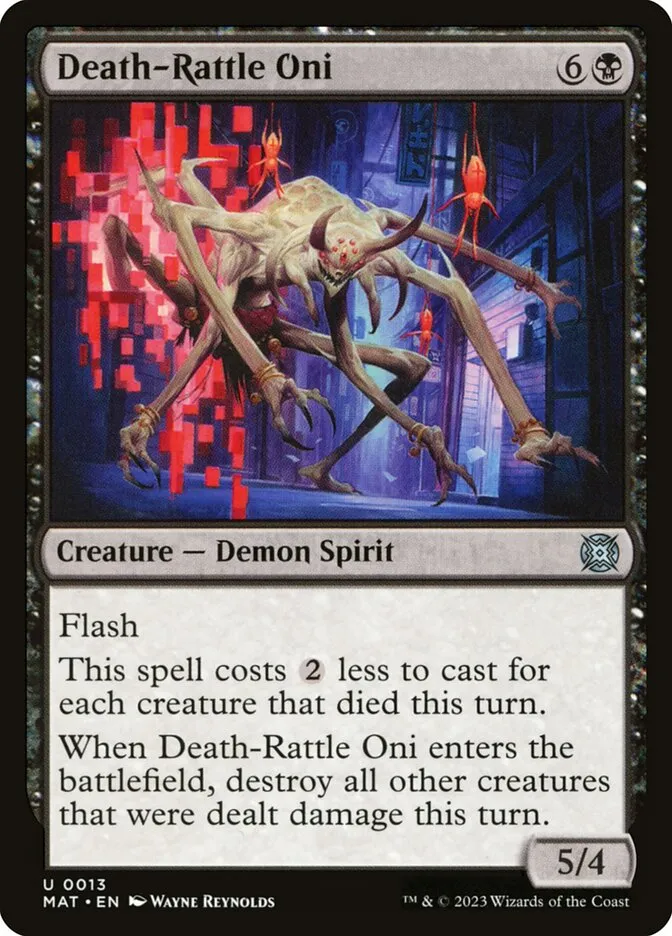 Death-Rattle Oni Front Face