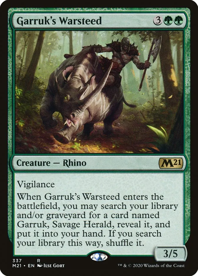 Garruk's Warsteed Front Face