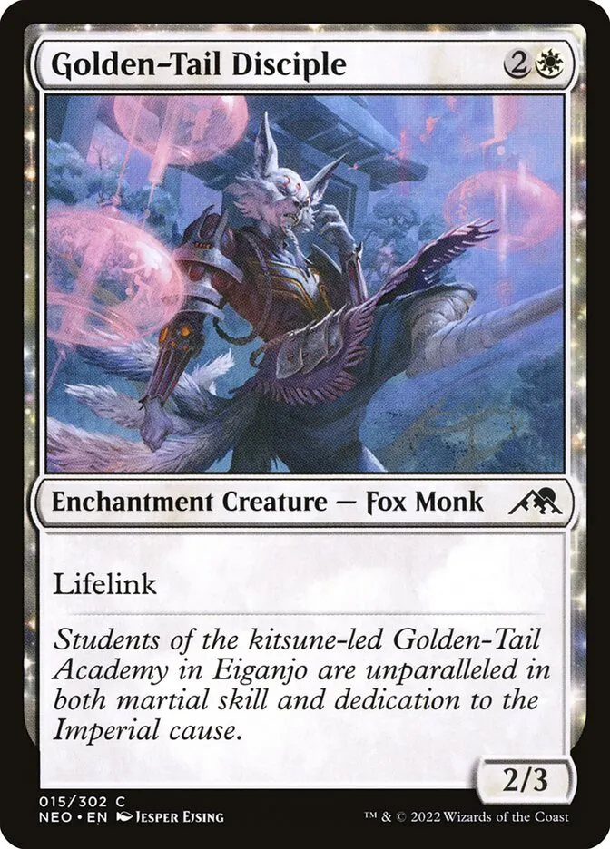 Golden-Tail Disciple Front Face
