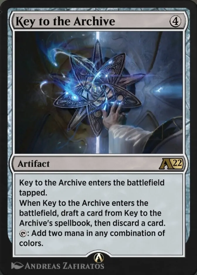 Key to the Archive Front Face