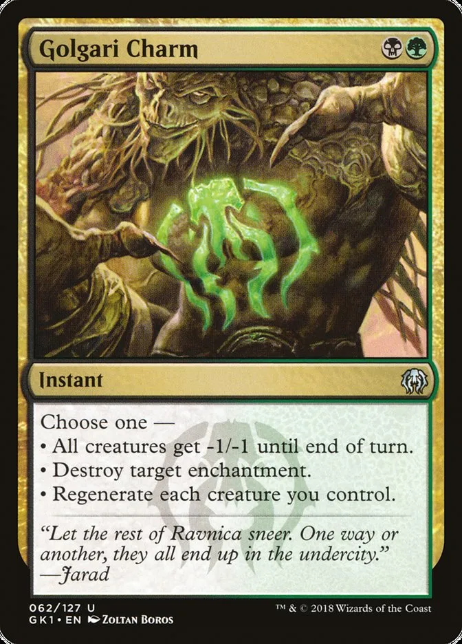 Golgari Charm Front Face