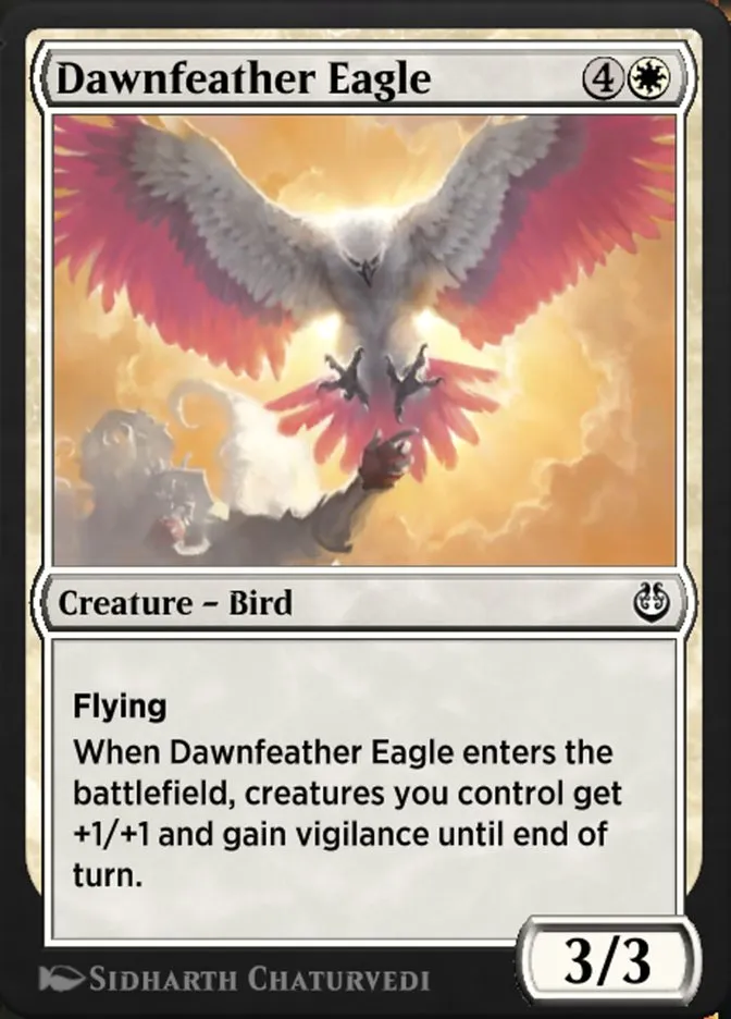 Dawnfeather Eagle Front Face