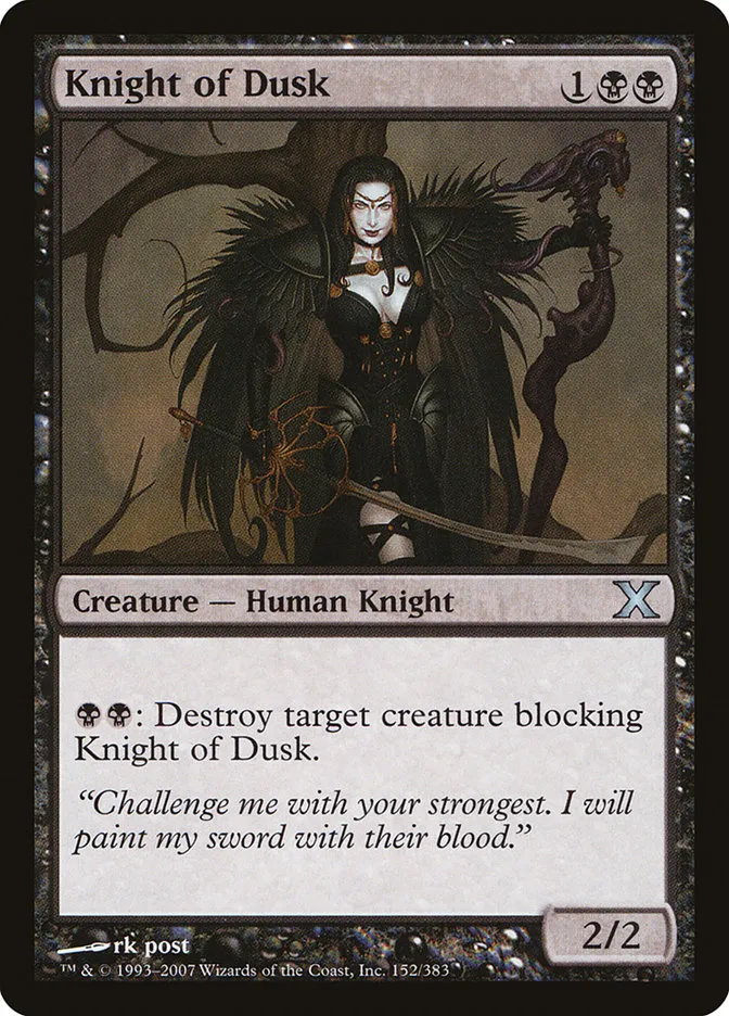 Knight of Dusk Front Face