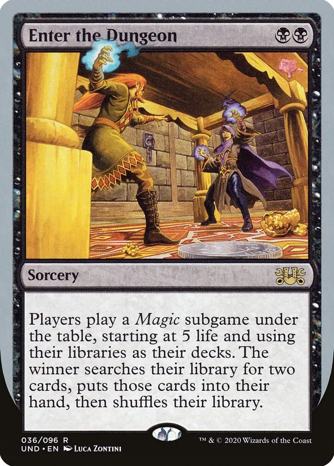 Enter the Dungeon Front Face