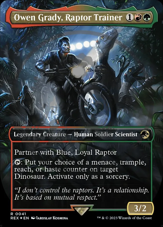 Owen Grady, Raptor Trainer Front Face