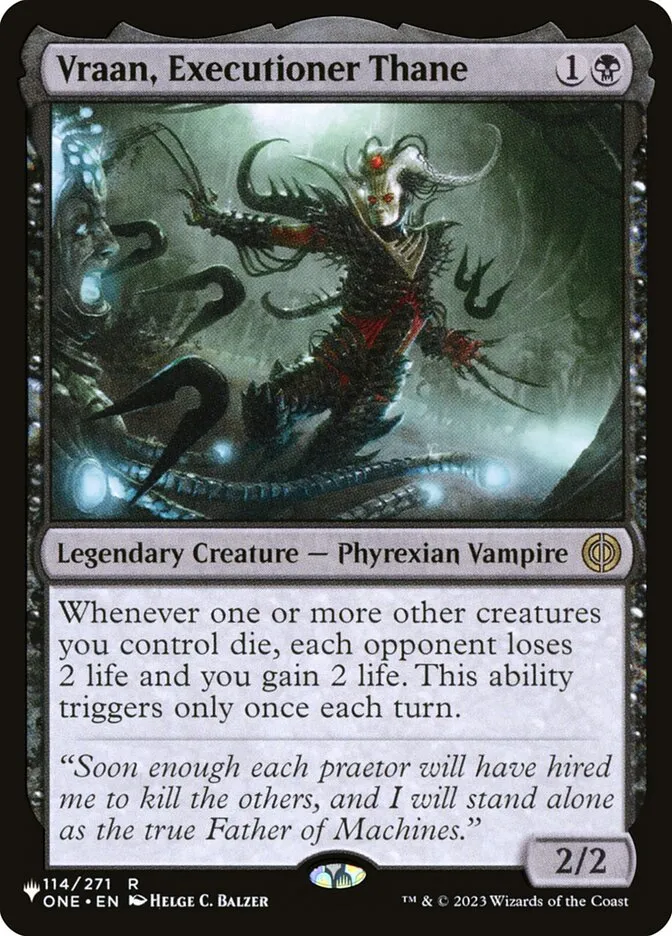 Vraan, Executioner Thane Front Face
