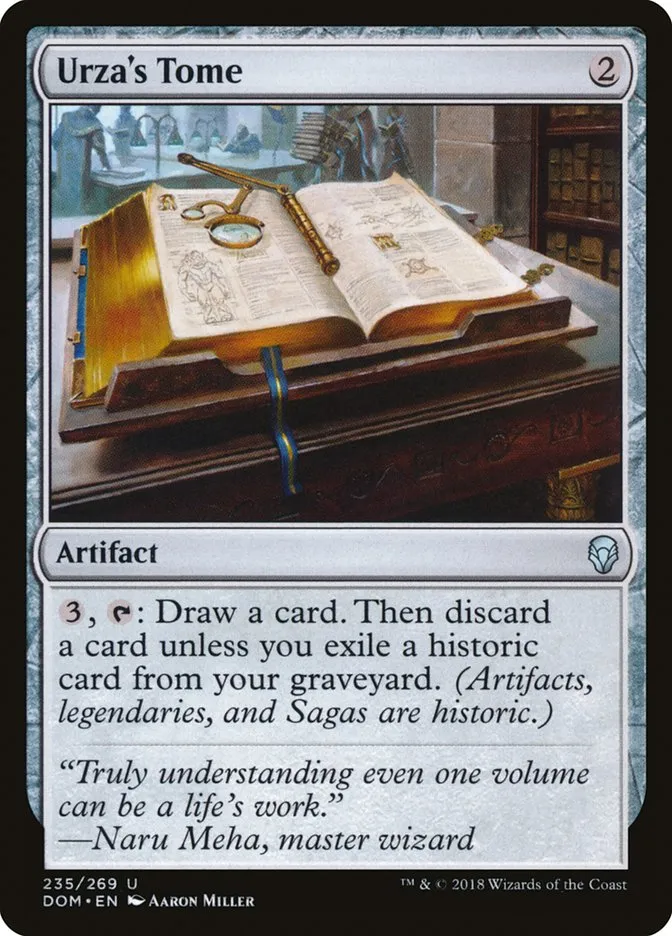 Urza's Tome Front Face
