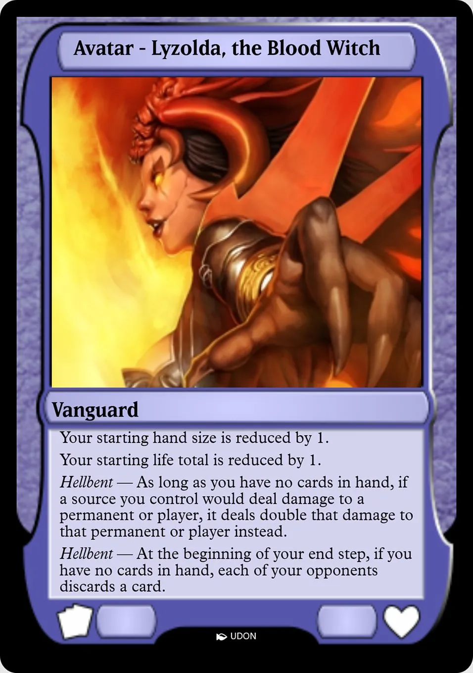 Lyzolda, the Blood Witch Avatar Front Face