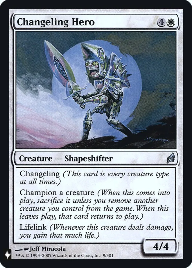Changeling Hero Front Face
