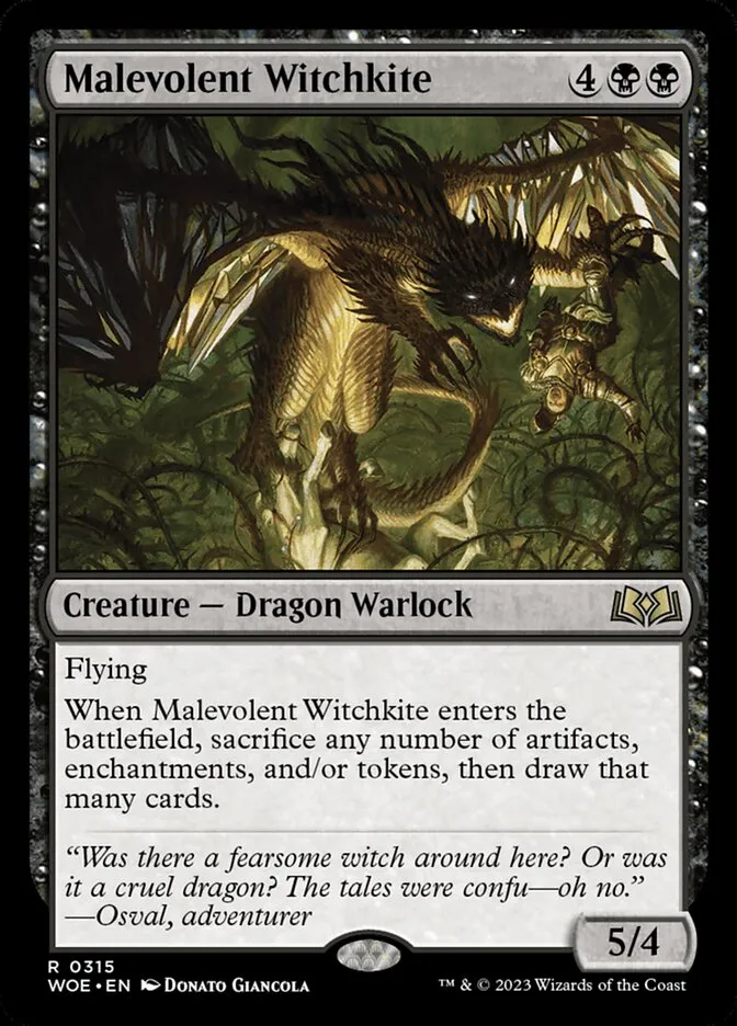 Malevolent Witchkite Front Face