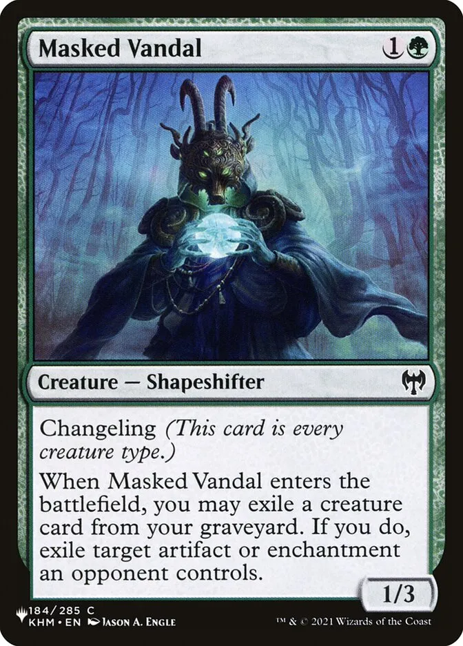 Masked Vandal Front Face