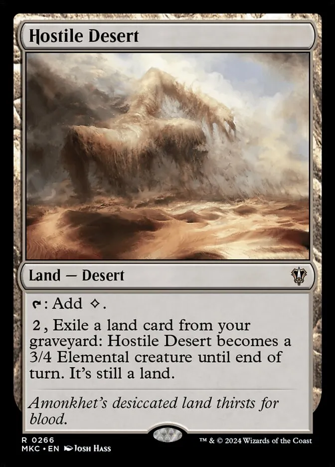 Hostile Desert Front Face