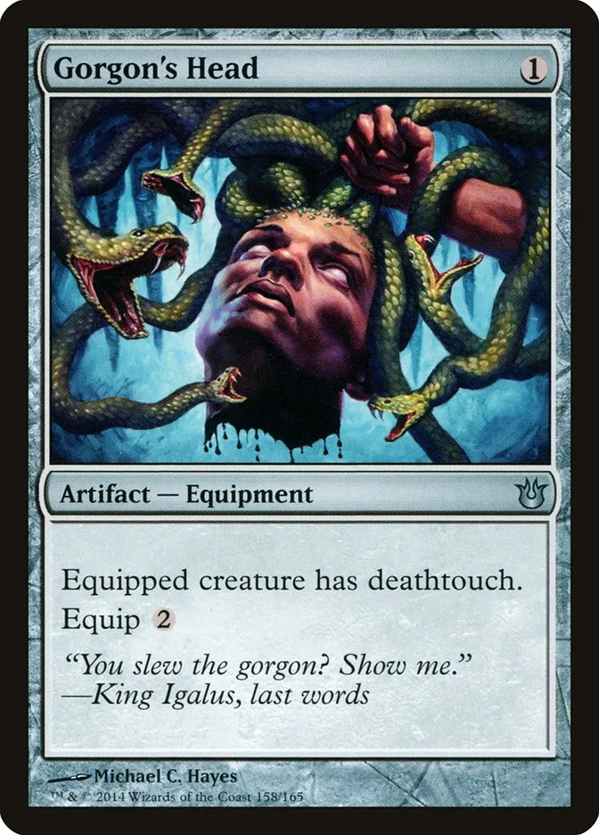 Gorgon's Head Front Face
