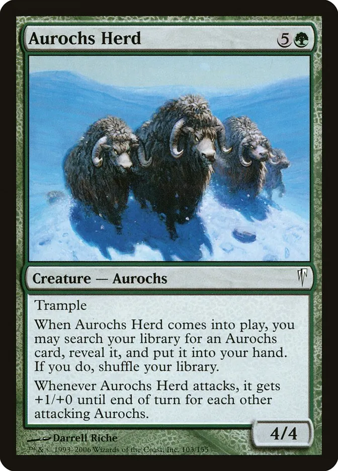 Aurochs Herd Front Face