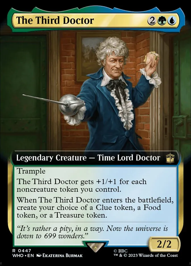 The Third Doctor Front Face