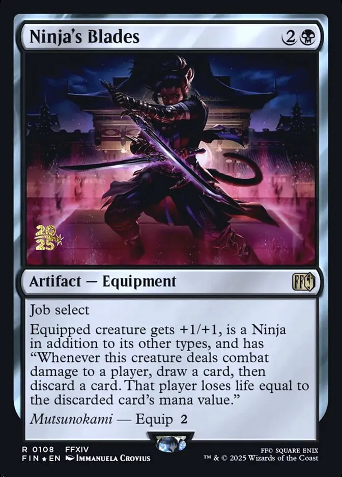 Ninja's Blades Front Face