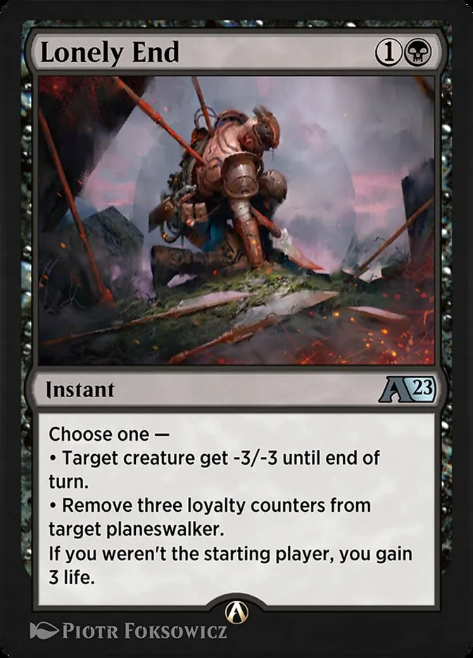 Lonely End Front Face