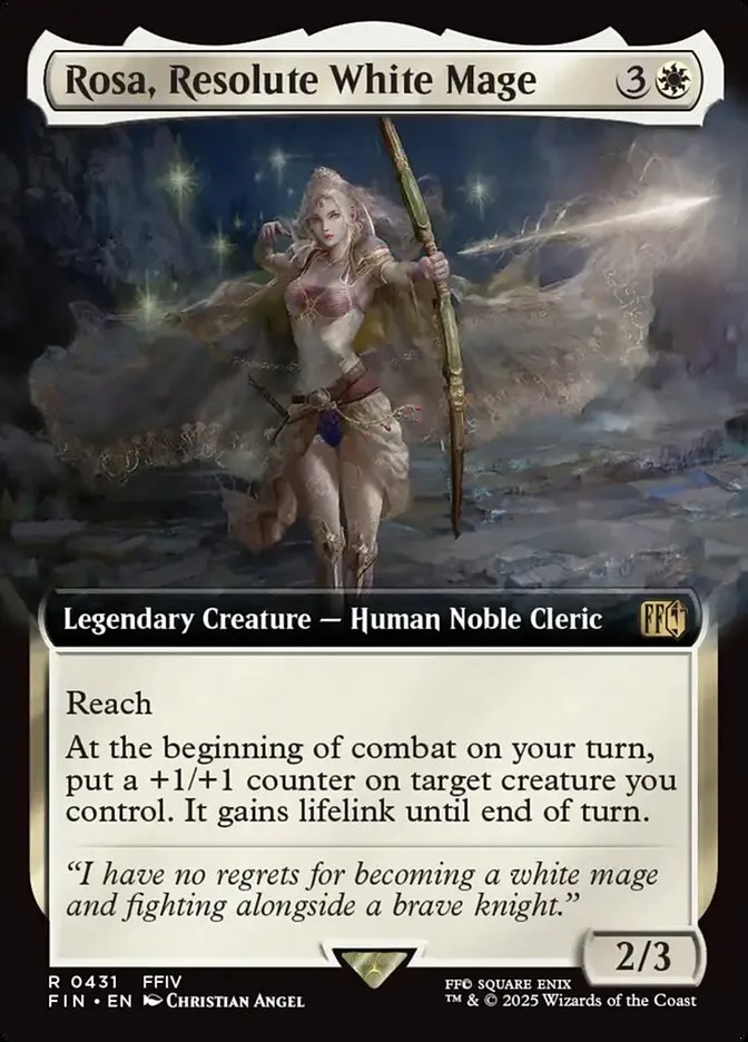 Rosa, Resolute White Mage Front Face