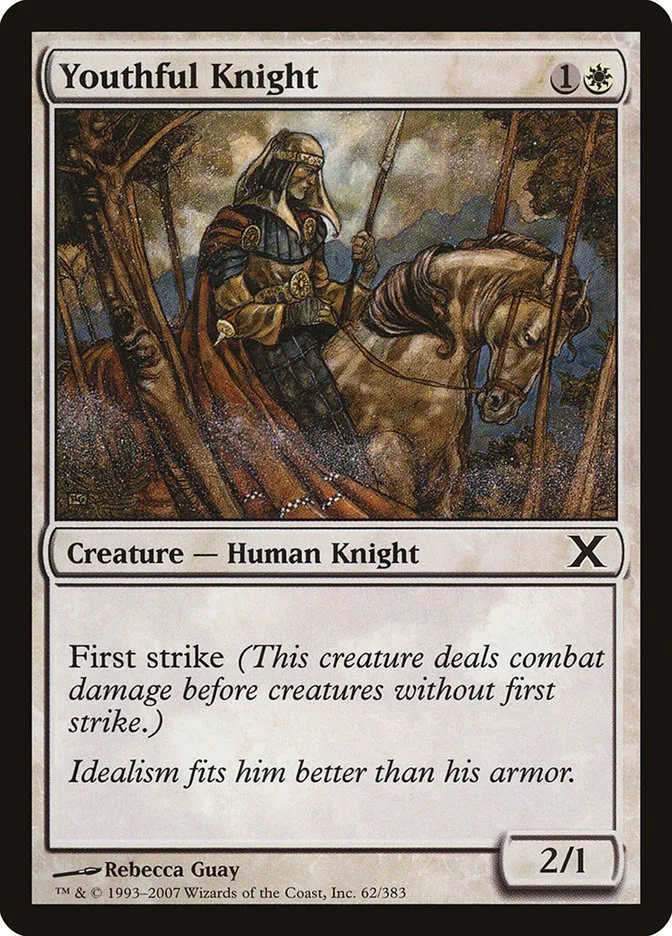 Youthful Knight Front Face