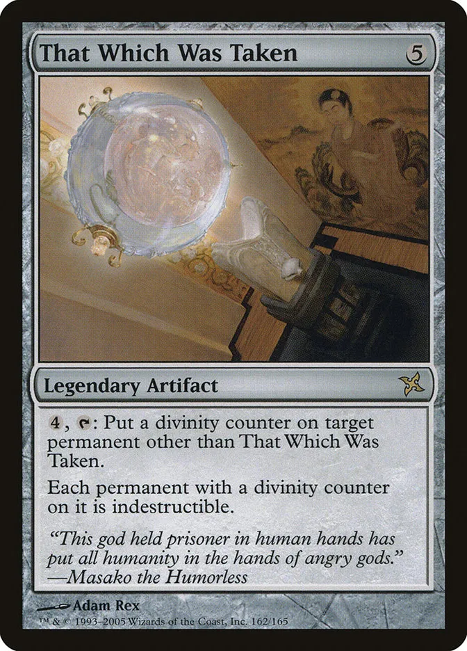 That Which Was Taken Front Face