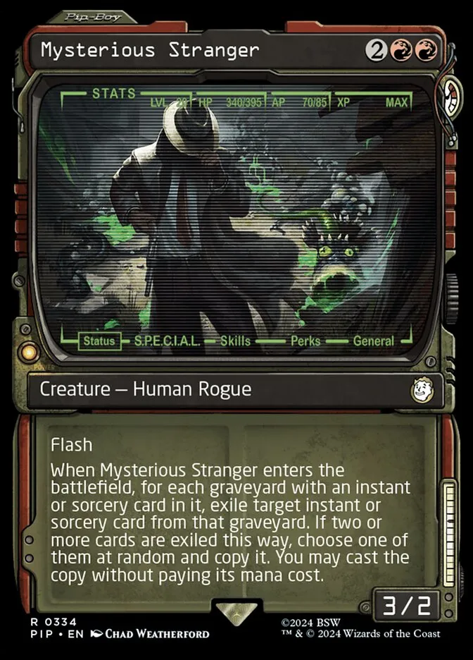 Mysterious Stranger Front Face