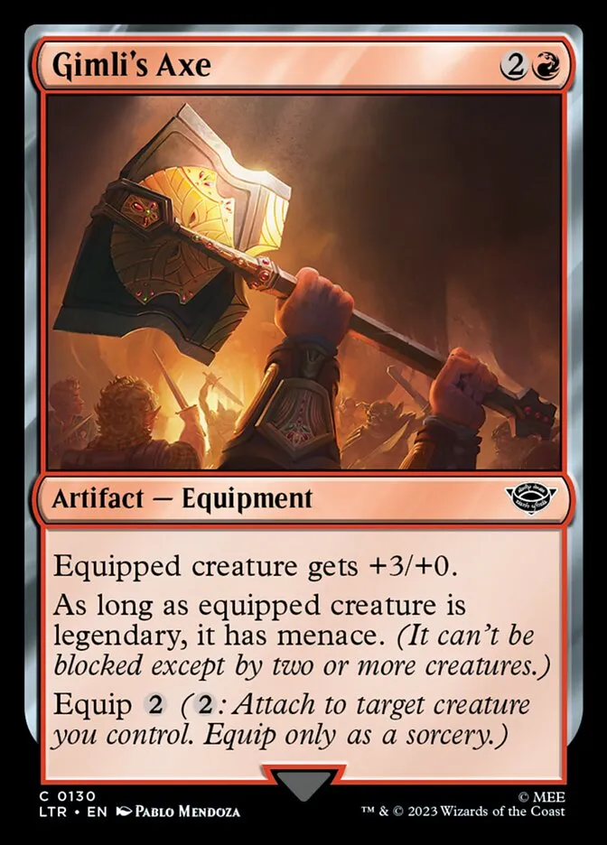 Gimli's Axe Front Face